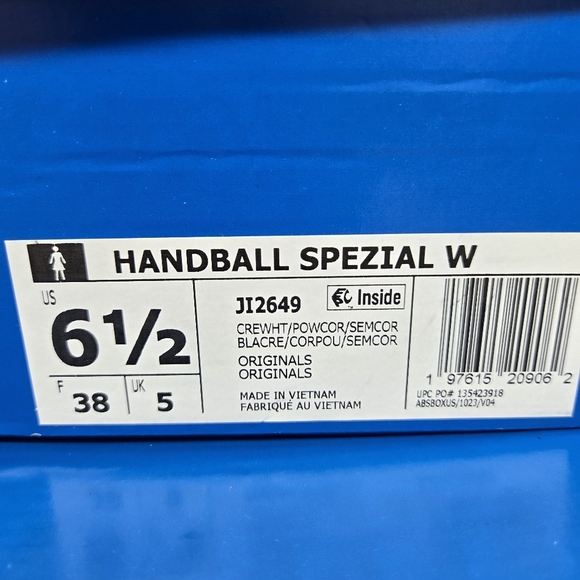 New adidas Handball Spezial 'Velvet Cream White Coral' Women's Shoes Size 6.5 - Picture 8 of 8